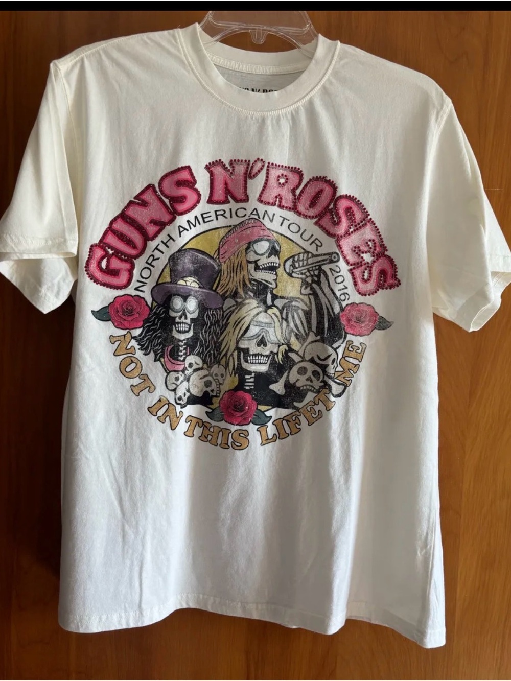 Guns N' Roses White Graphic Short Sleeve Tee
